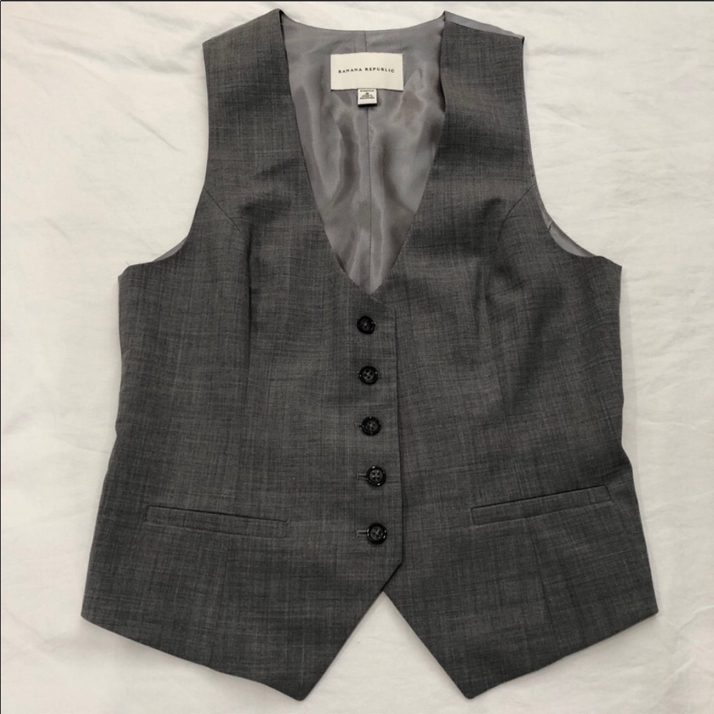 Banana Republic Charcoal Women's Vest